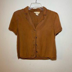 Super cute boho button down shirt size XS